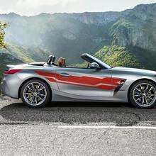Autocollant en vinyle à rayures de porte latérale adapté à BMW Z4
 4