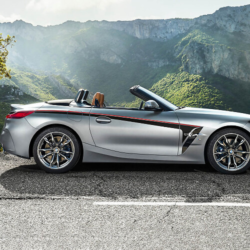 Autocollant en vinyle avec bandes de porte et accents latéraux, adapté à la BMW Z4
