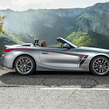 Autocollant en vinyle avec bandes de porte et accents latéraux, adapté à la BMW Z4
 2