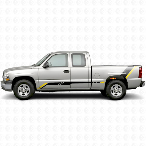 Bandes en vinyle accentuées pour porte et flancs de caisse pour Chevrolet Silverado 1500 GMT800 1999-2007_1