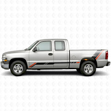 Bandes en vinyle accentuées pour porte et flancs de caisse pour Chevrolet Silverado 1500 GMT800 1999-2007_2