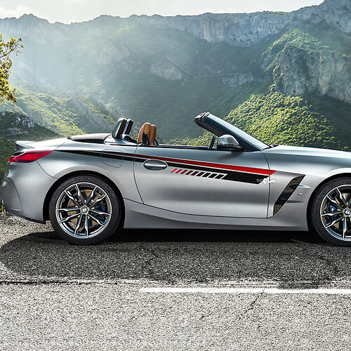 Autocollant en vinyle avec rayures de porte stroboscopiques, accents latéraux, adapté à BMW Z4
