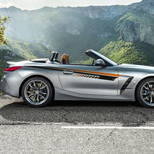 Autocollant en vinyle avec rayures de porte stroboscopiques, accents latéraux, adapté à BMW Z4
 2