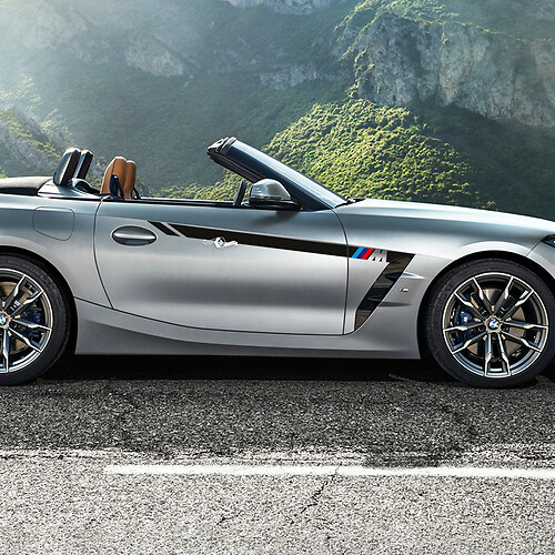 Autocollant en vinyle à rayures M pour porte d'accents latéraux, adapté à BMW Z4
