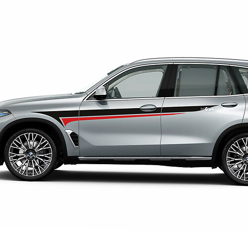 Kit d'autocollants à rayures pour portes latérales Accent Racing pour BMW X5 G05
