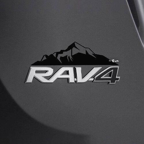 Autocollant Décalque Montagnes à l'Arrière Pour Badge Toyota Rav4 1