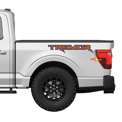 Autocollant de décalcomanie Ford F-150 Tremor - Style Raptor avec graphiques en vinyle contour
