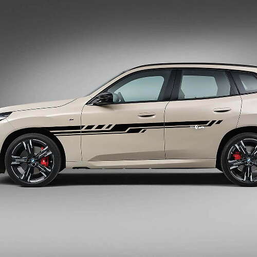 Kit d’autocollants bandes de porte latérale - Graphismes vinyle personnalisés 3 pour BMW X3 G45 G01 ou F25