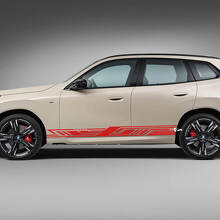 Kit d'autocollants bandes latérales - Graphismes vinyle personnalisés 4 pour BMW X3 G45 G01 ou F25 4