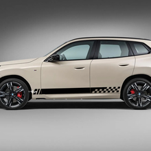 BMW X3 2024 Kit de décalcomanies M à carreaux pour porte latérale - Graphiques en vinyle personnalisés pour G01 et F25
 2