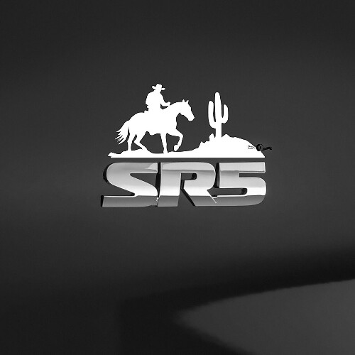 Autocollant Vinyle Surtitre Badge Western Cowboy pour Toyota