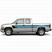 Bandes en vinyle rétro supérieures de l'encadrement de porte et de la caisse pour Chevrolet Silverado 1500 GMT800 1999-2007_2