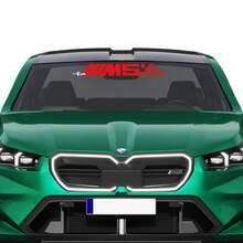 Autocollant de pare-brise à carreaux avec logo M Racing, pour BMW série 5 G60 M5 G90
 2
