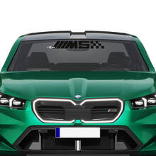 Autocollant de pare-brise à carreaux avec logo M Racing, pour BMW série 5 G60 M5 G90
 3