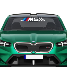 Autocollant de pare-brise à carreaux avec logo M Racing, pour BMW série 5 G60 M5 G90
 4