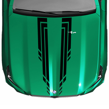 Autocollant de capot à carreaux L Stripes Racing pour BMW Série 5 G60 M5 G90
 4