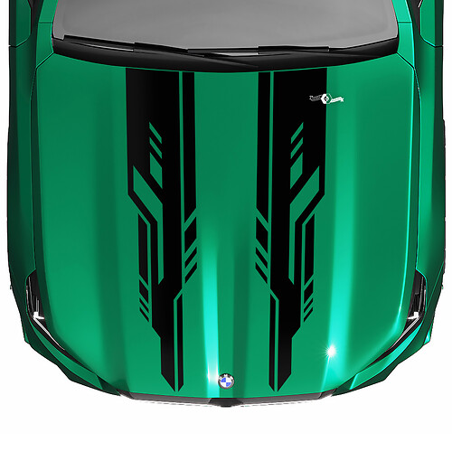 Autocollant de capot à rayures Racing, Look moderne, pour BMW série 5 G60 M5 G90
