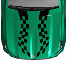 Autocollant de capot à rayures, drapeau à damier ou Look stroboscopique, pour BMW série 5 G60 M5 G90
 2