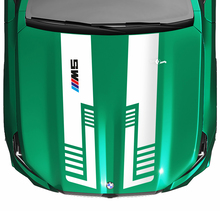 Autocollant de capot à rayures, drapeau à damier ou Look stroboscopique, pour BMW série 5 G60 M5 G90
 3
