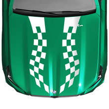Autocollant de capot à rayures, drapeau à damier ou Look stroboscopique, pour BMW série 5 G60 M5 G90
 4