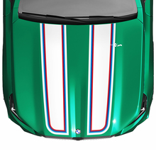 Autocollant de capot de drapeau à damier de couleurs M de course à rayures pour BMW série 5 G60 M5 G90
 2