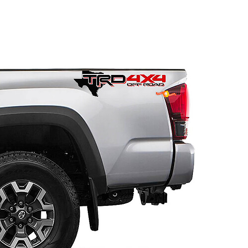 Autocollants latéraux en vinyle TRD 4x4 Off Road Édition Texas pour Toyota Tacoma Tundra