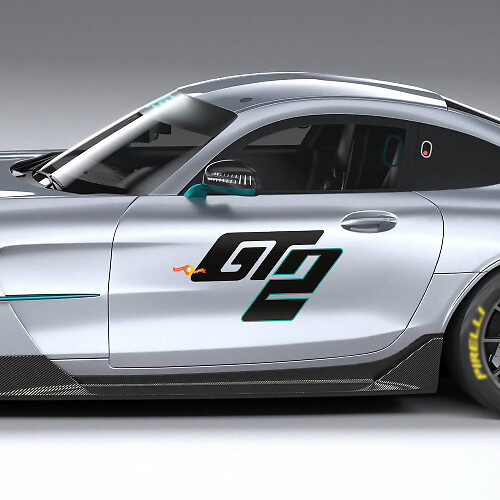 Autocollants en vinyle pour porte latérale GT2 pour Mercedes-Benz AMG GT2
