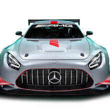 Bandes de course latérales capot toit pare-brise autocollant vinyle pour Mercedes-Benz AMG GT_2