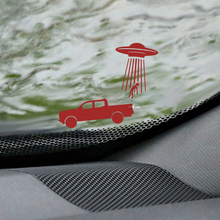 Tacoma UFO Pare-brise Easter Egg Corner Decal - Graphique en vinyle personnalisé pour camions Toyota Tacoma
 2