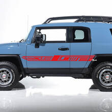 Toyota FJ Cruiser Side Door Stripes Autocollants Graphiques - Kit vinyle personnalisé
 3