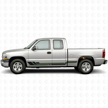Bandes vinyles parallèles pour portières et panneaux latéraux pour Chevrolet Silverado 1500 GMT800 1999-2007_4