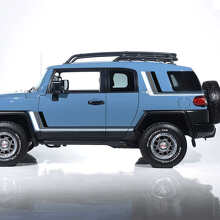 Kit de décalcomanies en vinyle à bandes latérales rétro vintage pour Toyota FJ Cruiser_2
