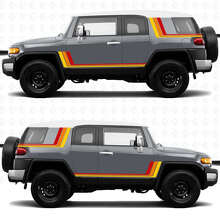 Kit de décalcomanies en vinyle à bandes latérales rétro vintage pour Toyota FJ Cruiser_3