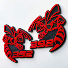 Hornet Bee 392 Badge 3D Gris vs Rouge Badges Fender Emblème 1
 2