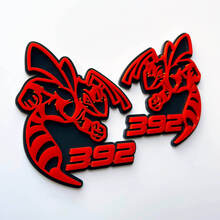 Hornet Bee 392 Badge 3D Gris vs Rouge Badges Fender Emblème 1
 3