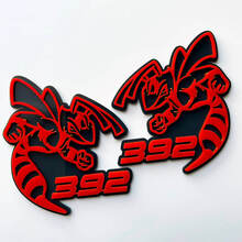 Hornet Bee 392 Badge 3D Gris vs Rouge Badges Fender Emblème 1
 4