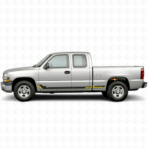 Bandes vinyle Racing Line pour portes et bas de caisse Chevrolet Silverado 1500 GMT800 1999-2007_1