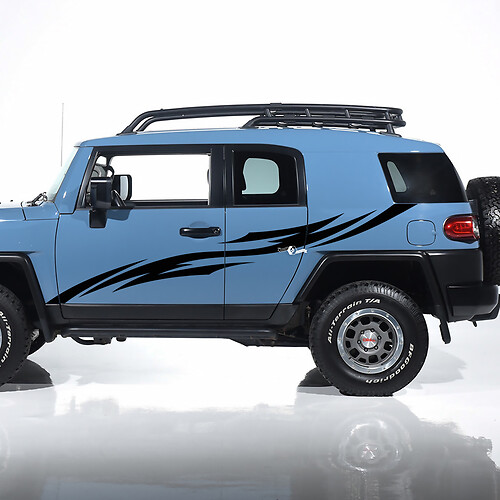 Toyota FJ Cruiser Tribal Side Door Stripes Autocollants Graphiques - Kit vinyle personnalisé
 1