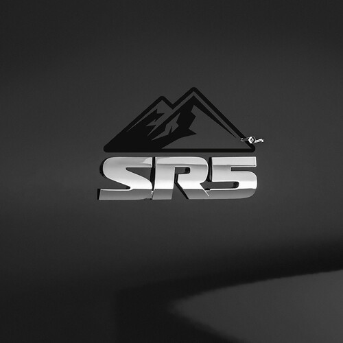 Autocollant de décalcomanie de montagnes sur le badge Toyota SR5 3 styles
