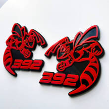 Hornet Bee 392 Badge 3D Gris vs Rouge Badges Fender Emblème
 2