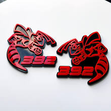 Hornet Bee 392 Badge 3D Gris vs Rouge Badges Fender Emblème
 3