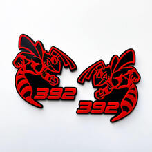 Hornet Bee 392 Badge 3D Gris vs Rouge Badges Fender Emblème
 4
