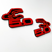 COYOTE 5.0 Fender Badges Emblème 3D Badge Noir vs Rouge
 2