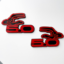 COYOTE 5.0 Fender Badges Emblème 3D Badge Noir vs Rouge
 4