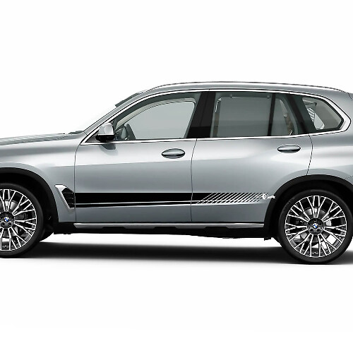 Kit d'autocollants à rayures stroboscopiques inférieures Accent Racing pour BMW X5 G05
