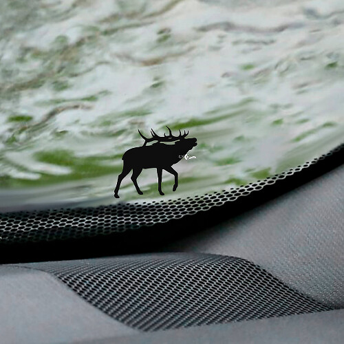 Moose Deer Pare-brise Oeuf de Pâques Coin Décalcomanie - Graphique en vinyle personnalisé
