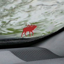 Moose Deer Pare-brise Oeuf de Pâques Coin Décalcomanie - Graphique en vinyle personnalisé
 2
