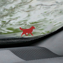 Chien labrador retriever pare-brise oeuf de Pâques coin décalcomanie - graphique en vinyle personnalisé
 2