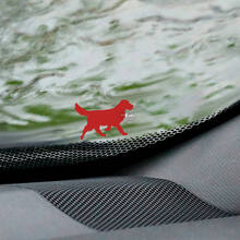 Chien labrador retriever pare-brise oeuf de Pâques coin décalcomanie - graphique en vinyle personnalisé
 2