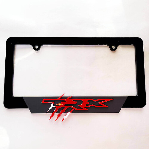 Cadre de plaque d'immatriculation acrylique TRX Claw Marks pour Dodge Ram TRX
